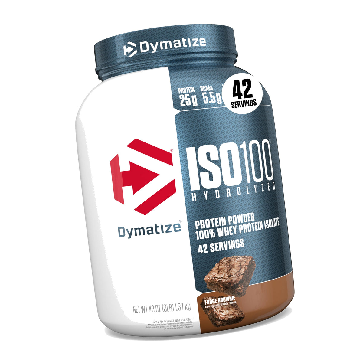 Dymatize ISO100 Protein Powder, 100% Whey Isolate, Fudge Brownie