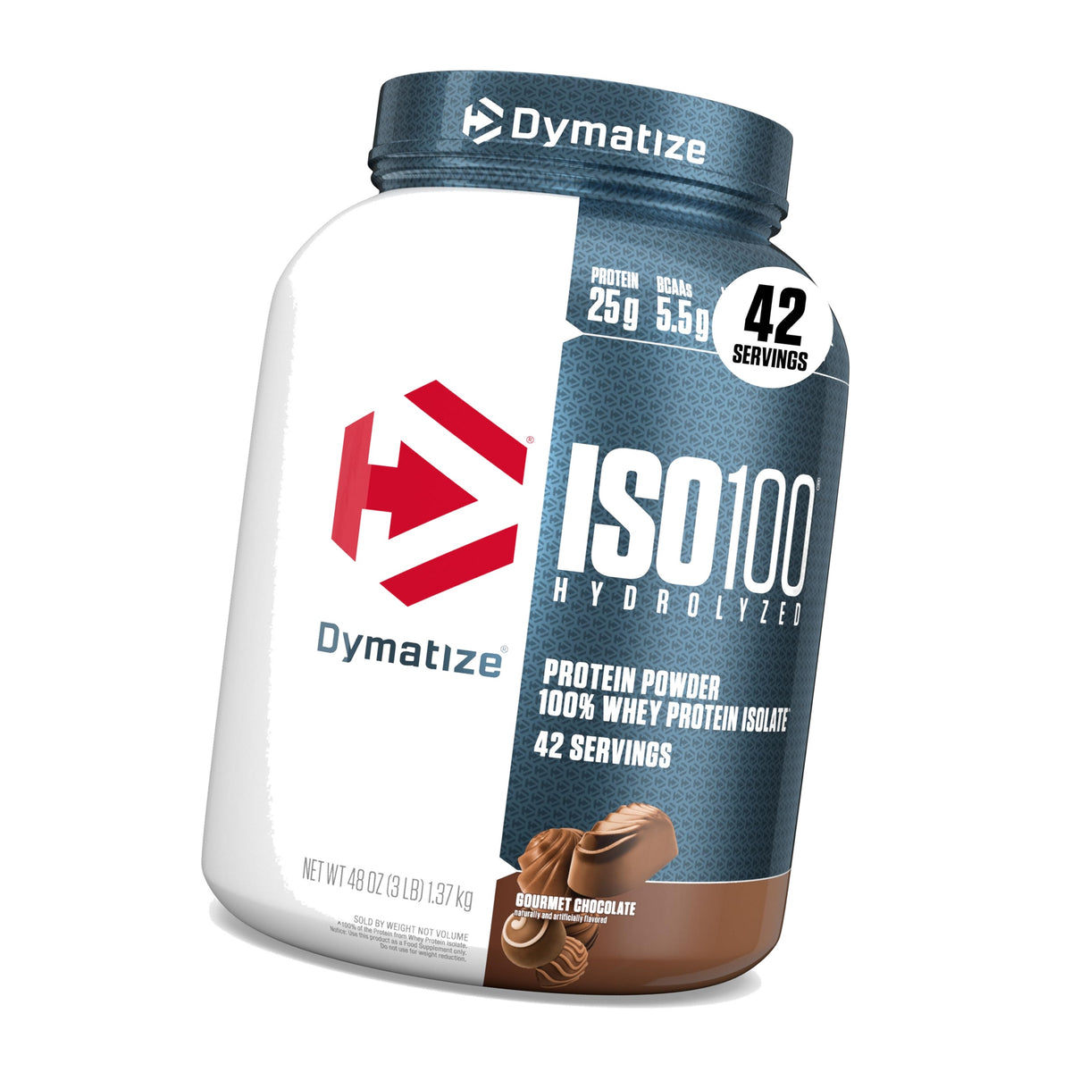 Dymatize ISO100 Protein Powder, 100% Whey Isolate, Gourmet Chocolate