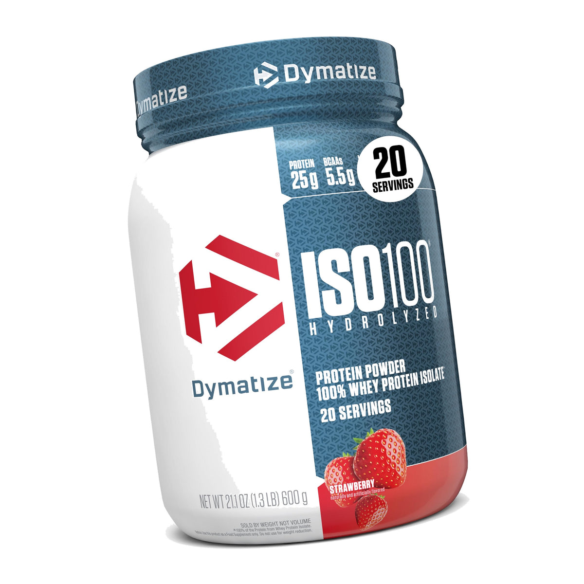 Dymatize ISO100 Protein Powder, 100% Whey Isolate Strawberry