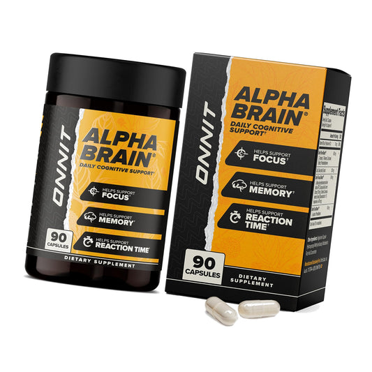 ONNIT Alpha Brain Nootropic Brain Supplement for Focus & Memory, 90 Count