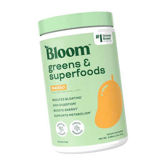 Bloom Nutrition Superfood Greens Powder, Mango, 25 Servings