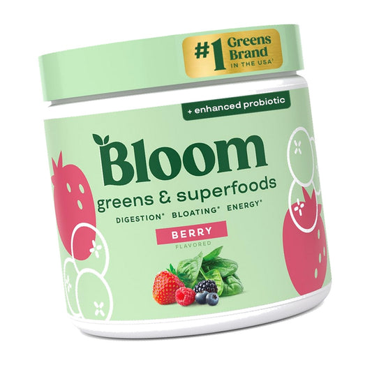 Bloom Nutrition Superfood Greens Powder, Berry, 30 Servings
