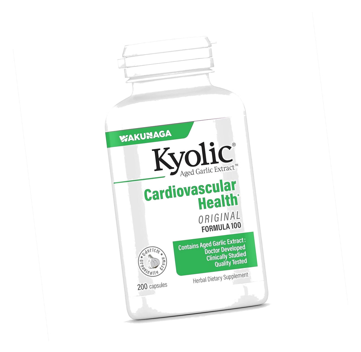 Kyolic Aged Garlic Extract Cardiovascular Health* Formula 100, 200 Capsules