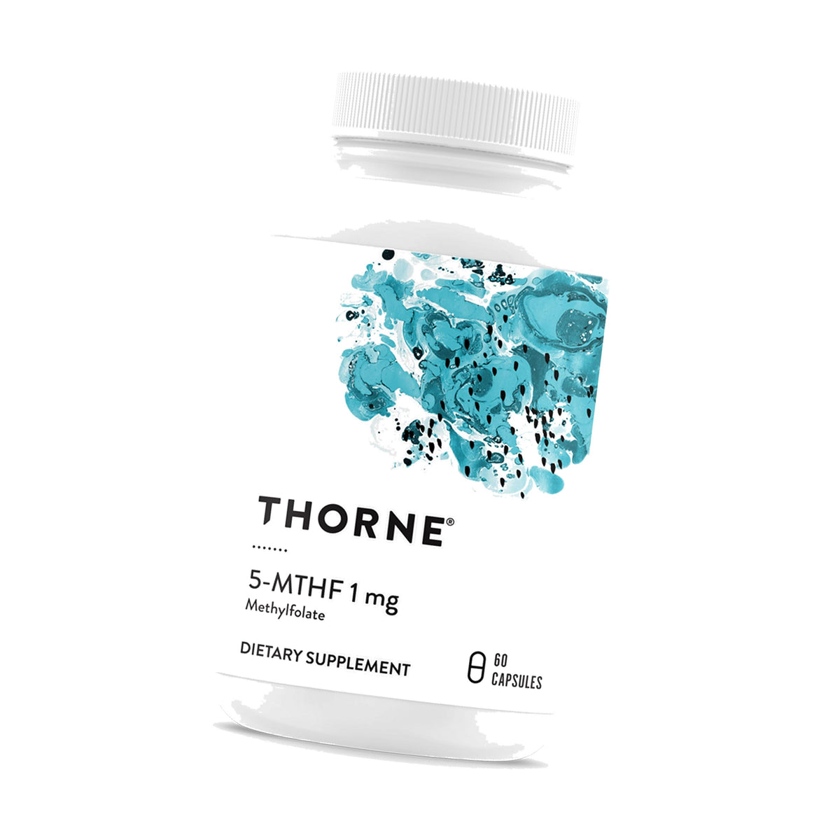 THORNE 5-MTHF 1 mg, Active Methylfolate Vitamin B9 Supplement, 60 Capsules