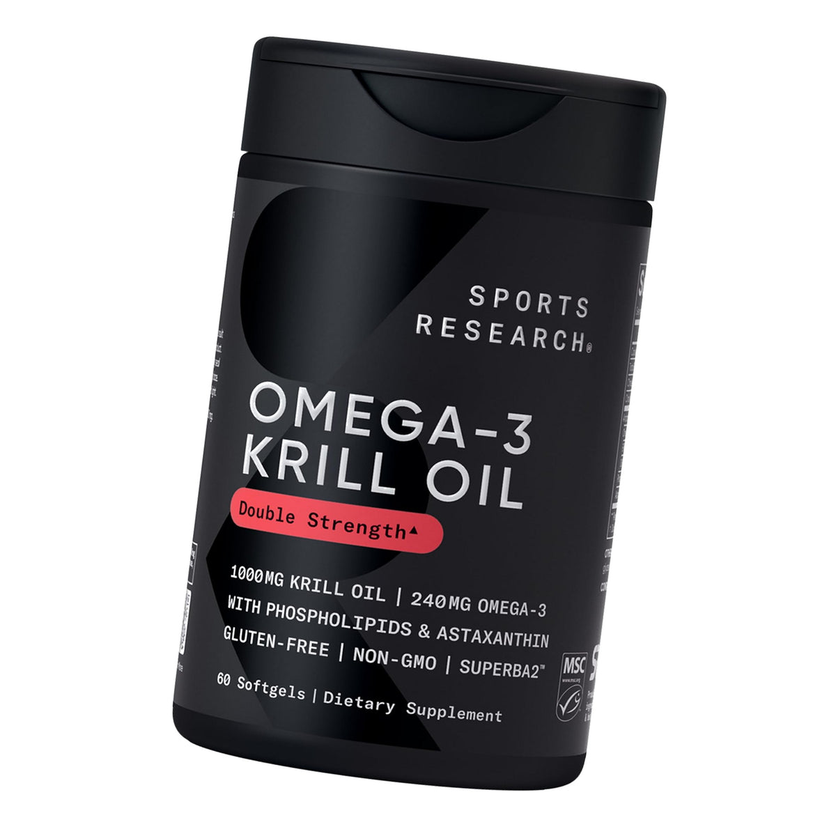 Sports Research® Antarctic Omega-3 Krill Oil 1000mg, 60 Softgels