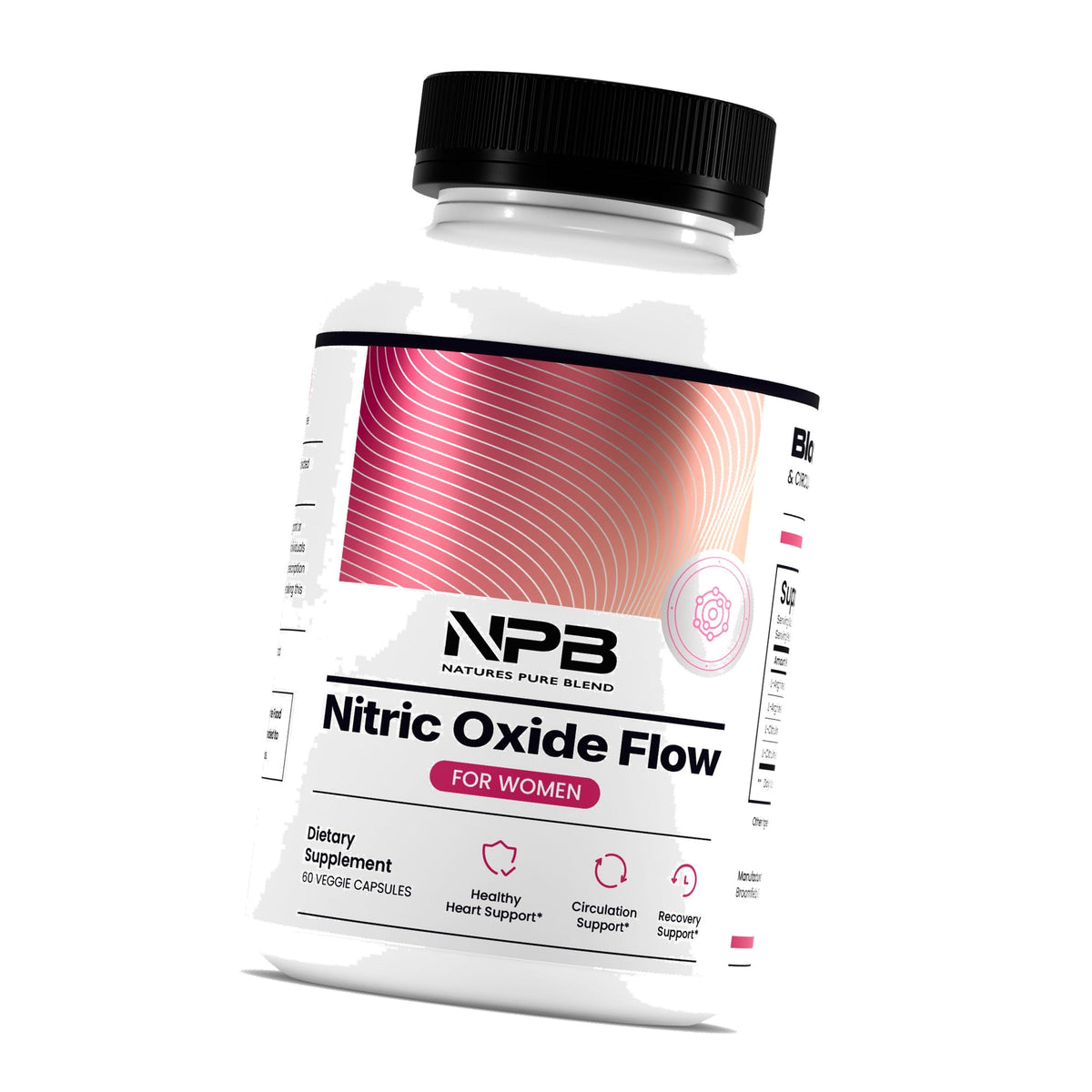 Nature's Pure Blend Nitric Oxide Supplements for Women – L-Arginine L-Citrulline – Heart Support & Flow Circulation Booster – 1500MG L Arginine and L Citrulline, Preworkout, Bodybuilding