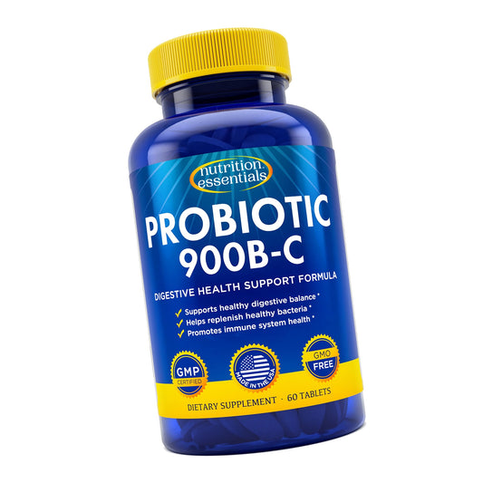 Nutrition Essentials Probiotics for Women and Men - with Lactase Enzyme and Prebiotic Fiber for Digestive Health - 80 Percent + More Potent Supplement for Gut Health Support - Vegan Formula