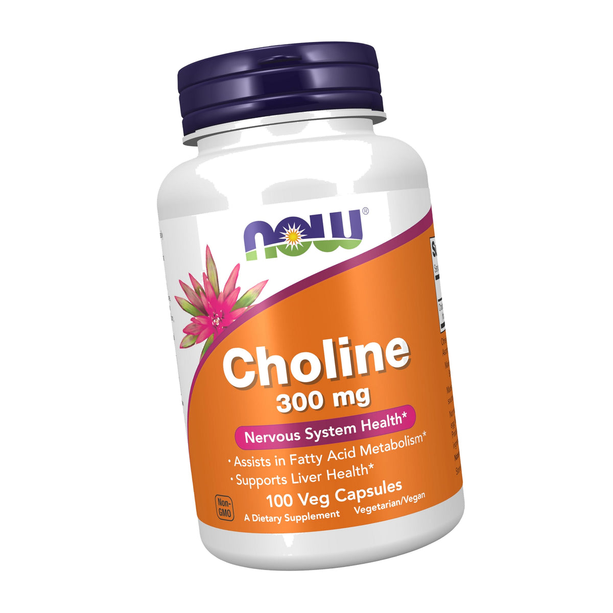 Now Supplements Choline 300 mg, 100 Veg Capsules
