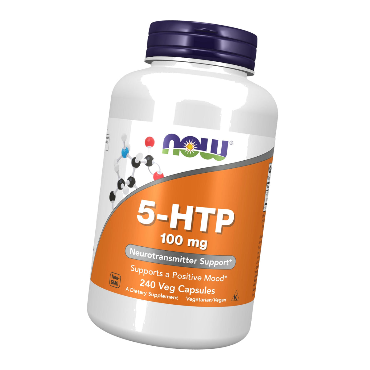 NOW Foods Supplements, 5-HTP (5-hydroxytryptophan) 100 mg, Neurotransmitter Support*, 240 Veg Capsules
