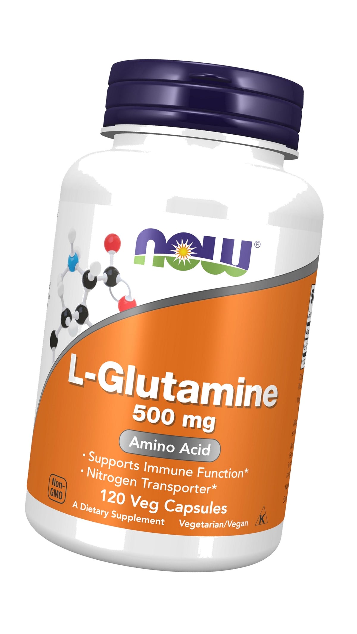 NOW Supplements, L-Glutamine 500 mg, Amino Acid, 120 Veg Caps