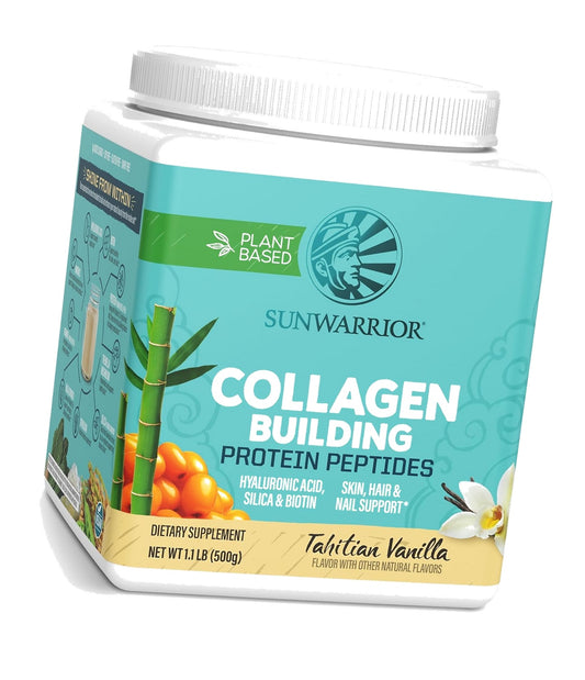 Sunwarrior Vegan Collagen Peptides with Biotin, Vanilla, 20 Servings