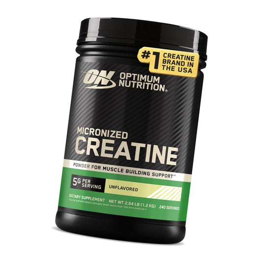 Optimum Nutrition Creatine Monohydrate Powder, Unflavored, 240 Servings