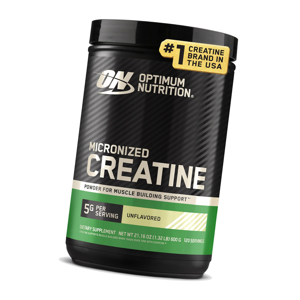 Optimum Nutrition Creatine Monohydrate Powder, Unflavored, 120 Servings