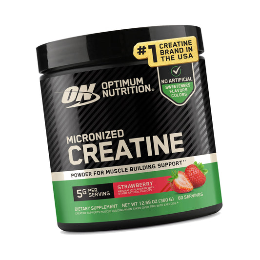 Optimum Nutrition Creatine Monohydrate Powder, Strawberry, 60 Servings