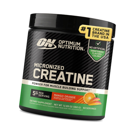 Optimum Nutrition Creatine Monohydrate Powder, Mango Orange, 60 Servings