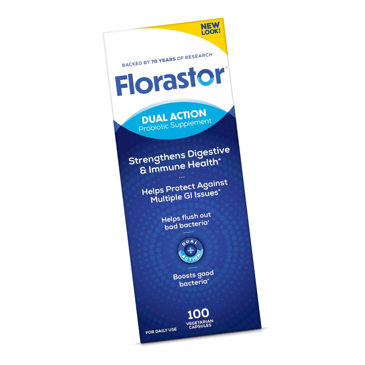 Florastor Probiotic for Digestive and Immune Health, 100 Capsules