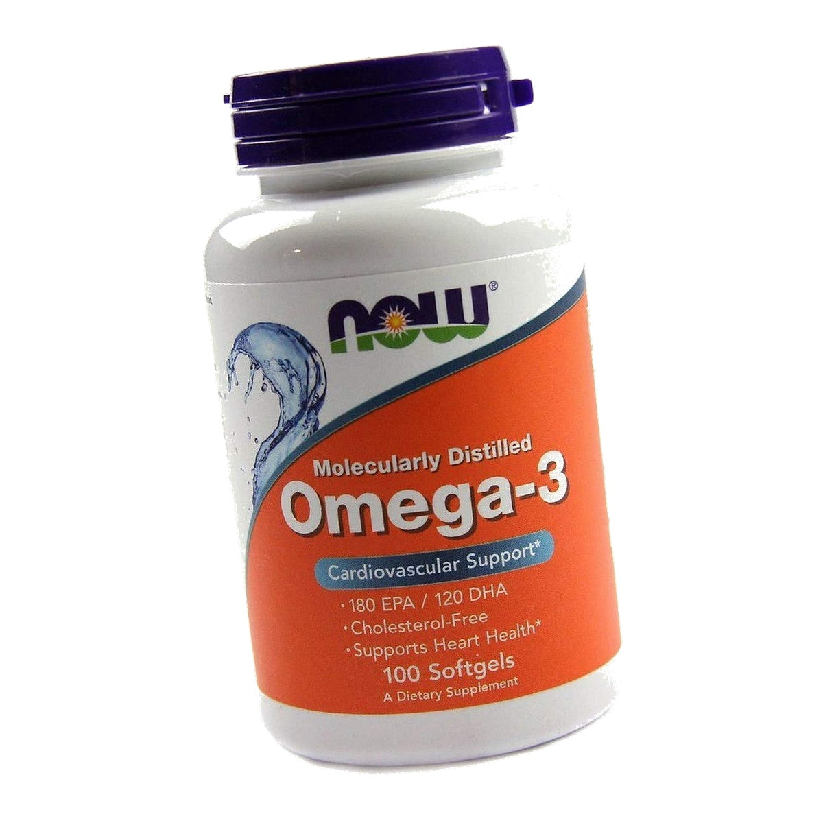 Now Foods Omega-3 Fish Oil, 1,000 mg, 180 EPA - 120 DHA, 100 Softgels