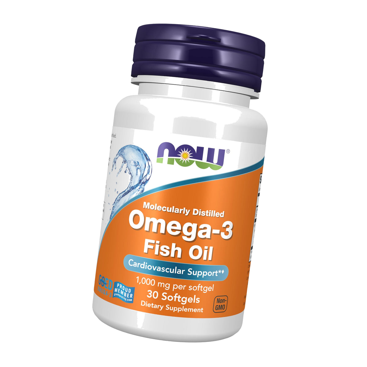 NOW Supplements, Omega-3, Molecularly Distilled, 30 Softgels