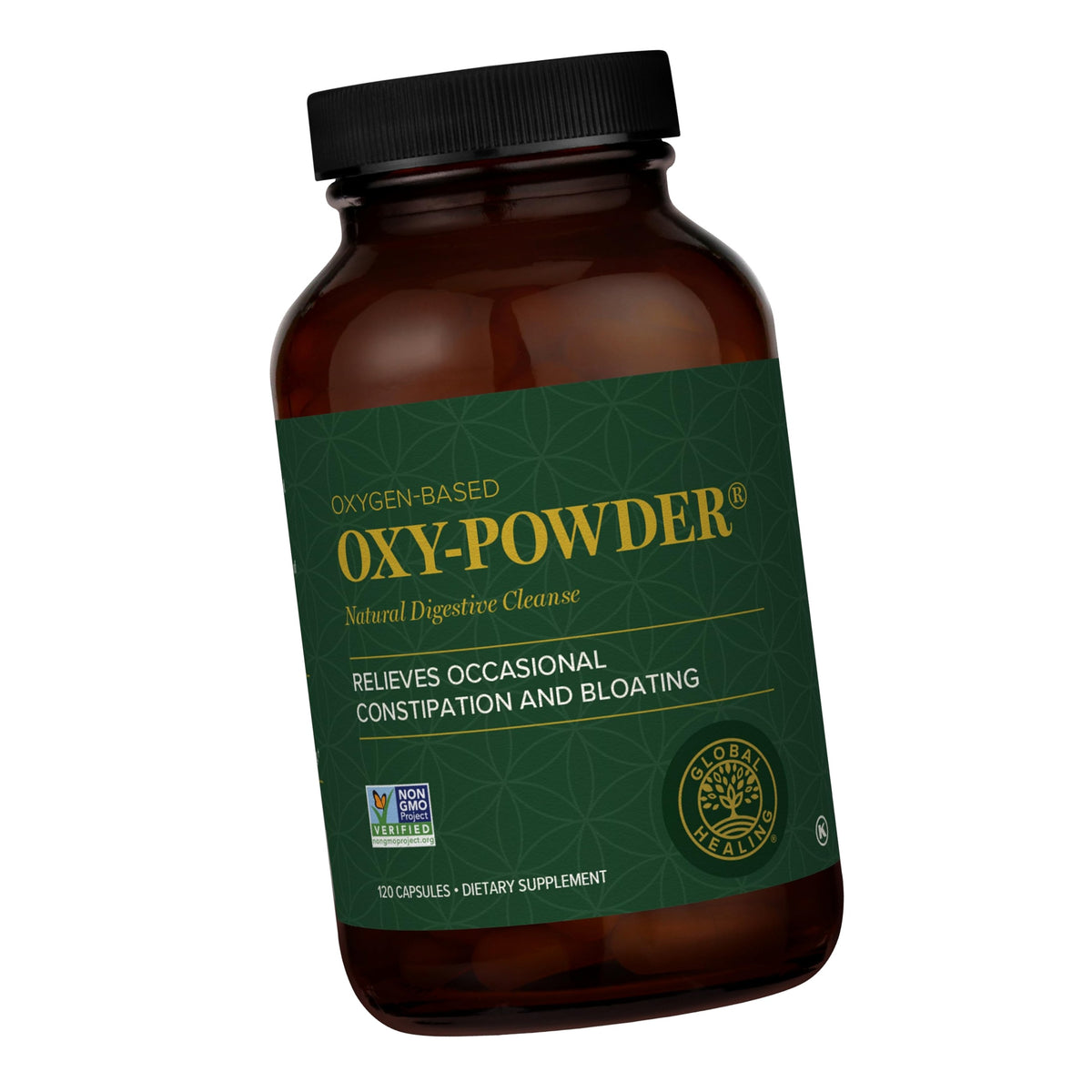 Global Healing Oxy-Powder Colon Cleanse, Magnesium Oxide, 120 Capsules