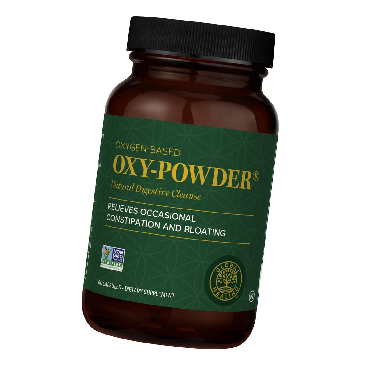 Global Healing Oxy-Powder Colon Cleanse, Magnesium Oxide, 60 Capsules