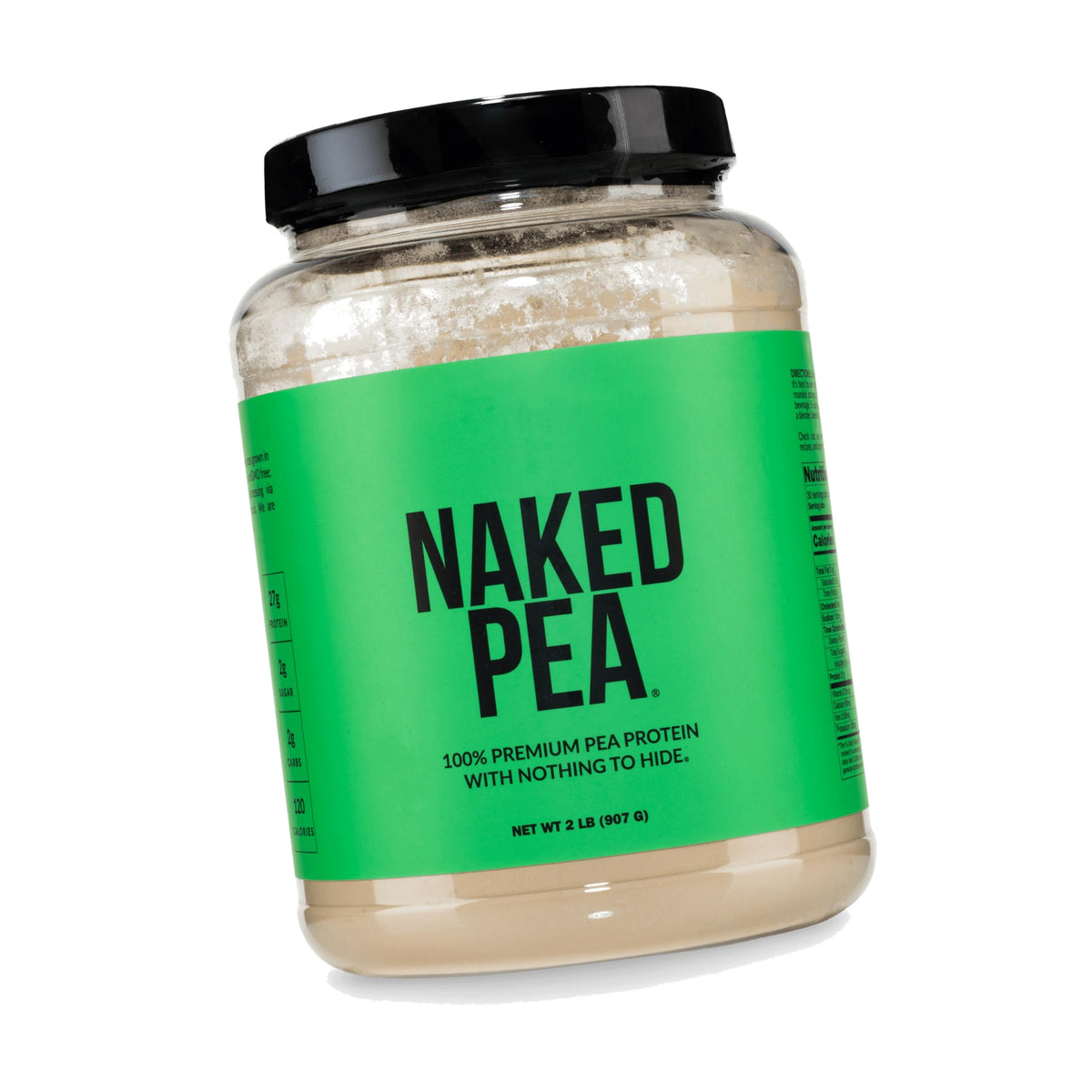 NAKED Pea - 2LB 100% Pea Protein Powder from North American Farms - Unflavored Vegan Pea Protein Isolate - NSF Certified, Plant Protein Powder, Easy to Digest - 30 Servings