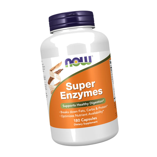 Now Foods Super Enzymes, 180 Capsules