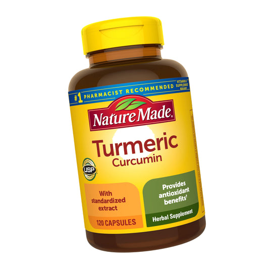 Nature Made Turmeric Curcumin 500 mg, Herbal Supplements, 120 Capsules