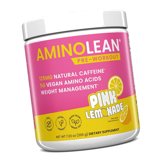 AminoLean Pre Workout Powder & Natural Amino Energy with Vegan BCAA + EAA