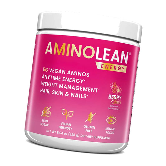 AminoLean Pre Workout Powder - Natural Amino Energy with Vegan Amino Acids