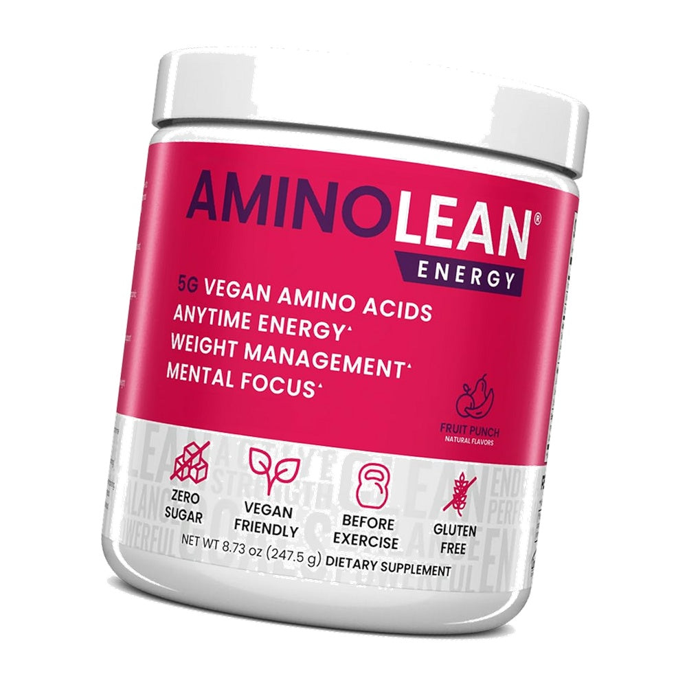 AminoLean Pre Workout Powder - Natural Amino Energy with Vegan Amino Acids