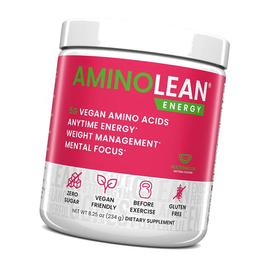 AminoLean Pre Workout Powder - Natural Amino Energy with Vegan Amino Acids