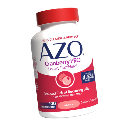 AZO Pro Strength Cranberry Supplement Pills for Women, 600mg, 100 Softgels
