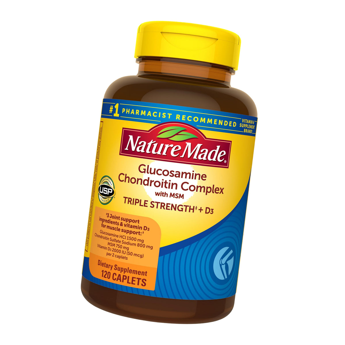 Nature Made Glucosamine Chondroitin Complex with MSM, 120 Caplets