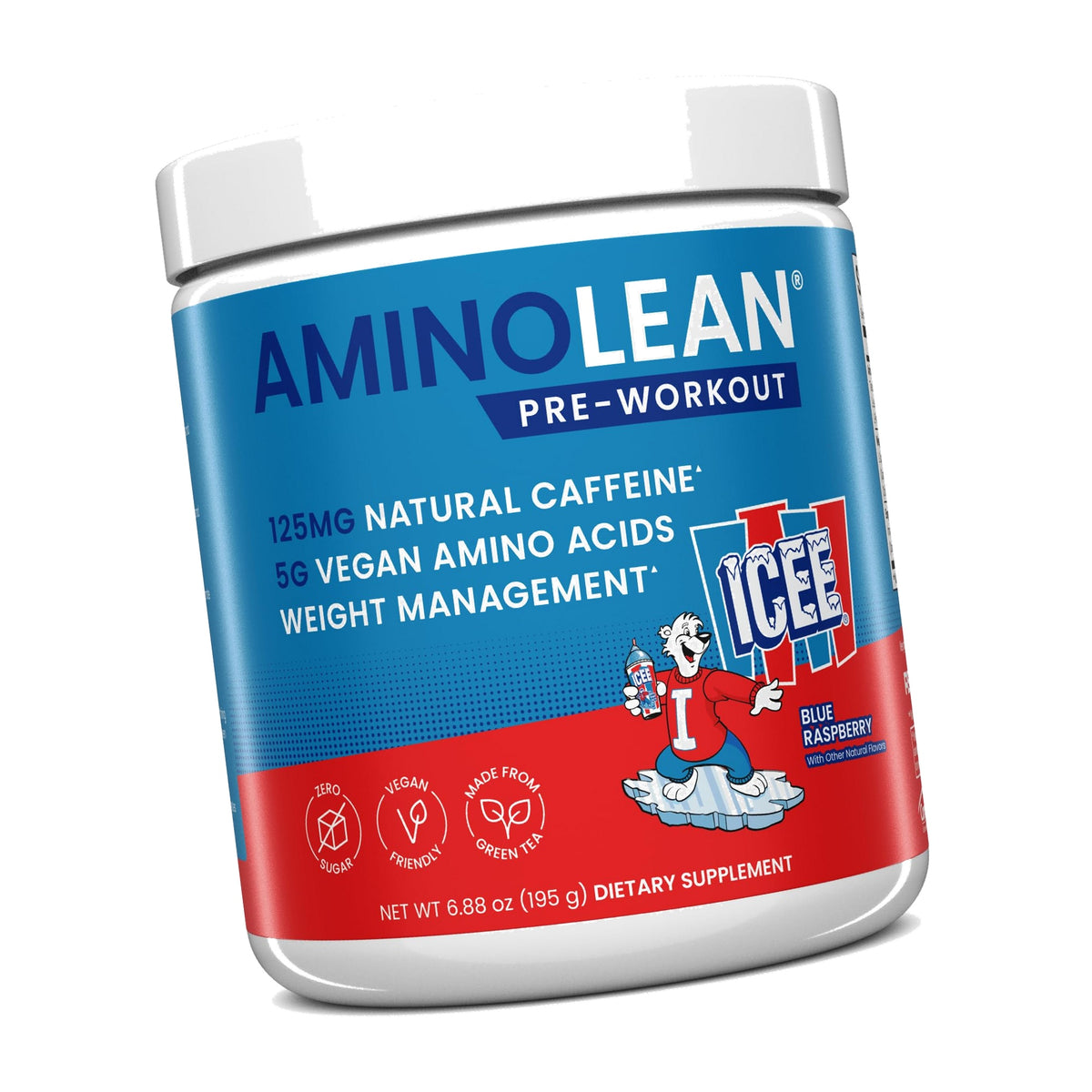 AminoLean Pre Workout Powder - Natural Amino Energy with Vegan Amino Acids