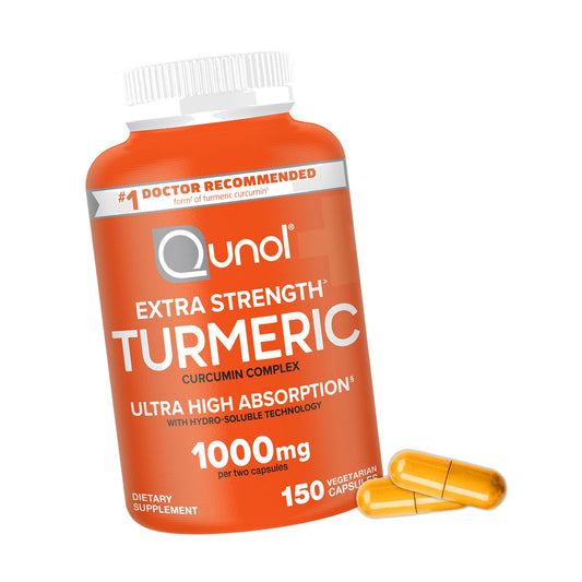 Qunol Turmeric Curcumin 1000mg, Ultra High Absorption Supplement, 150 Count