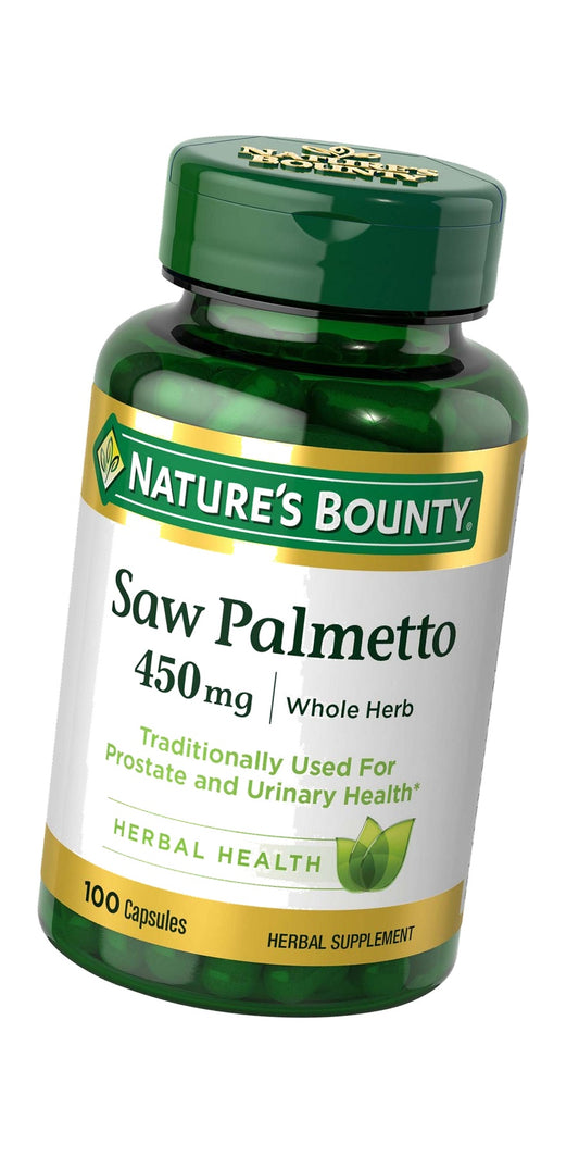 Nature's Bounty Saw Palmetto 450 mg, 100 Capsules