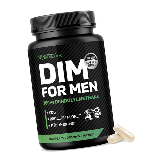 DIM Supplement for Men 300mg, Estrogen Blocker & Aromatase Inhibitor, 60 Ct