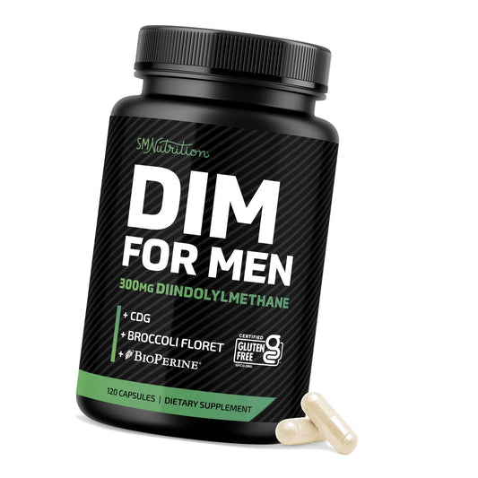 DIM Supplement for Men 300mg, Estrogen Blocker & Aromatase Inhibitor, 120Ct