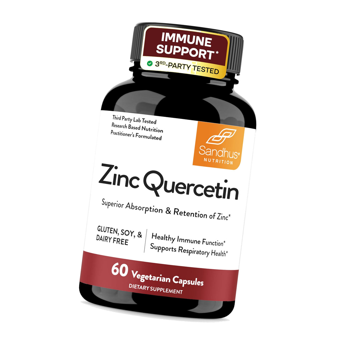 Zinc Quercetin Immune Support Supplement | 60 Veg Capsules