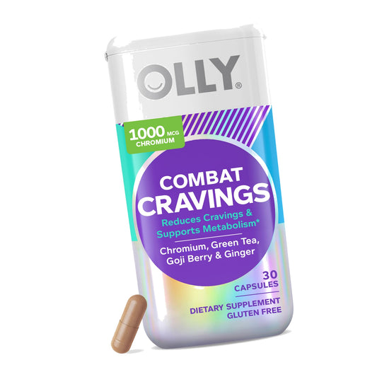 OLLY Combat Cravings, Metabolism Support, 1000 mcg Chromium - 30 Count