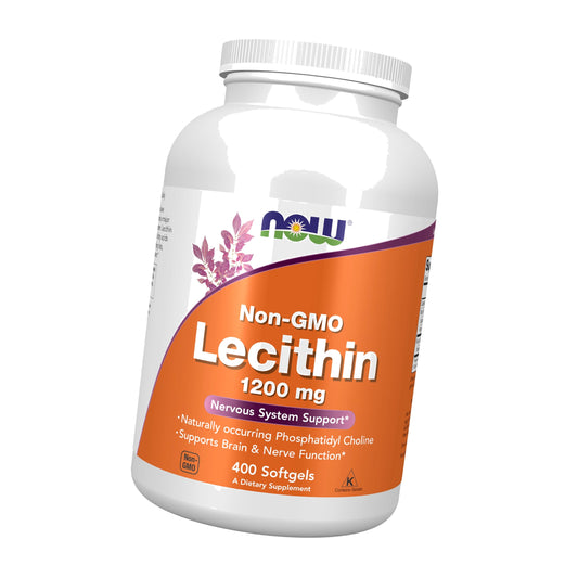 NOW Supplements, Lecithin 1200 mg, Phosphatidyl Choline, 400 Softgels