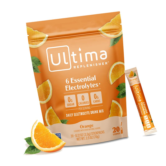 Ultima Replenisher Orange Electrolyte Packets, 20 Stickpacks