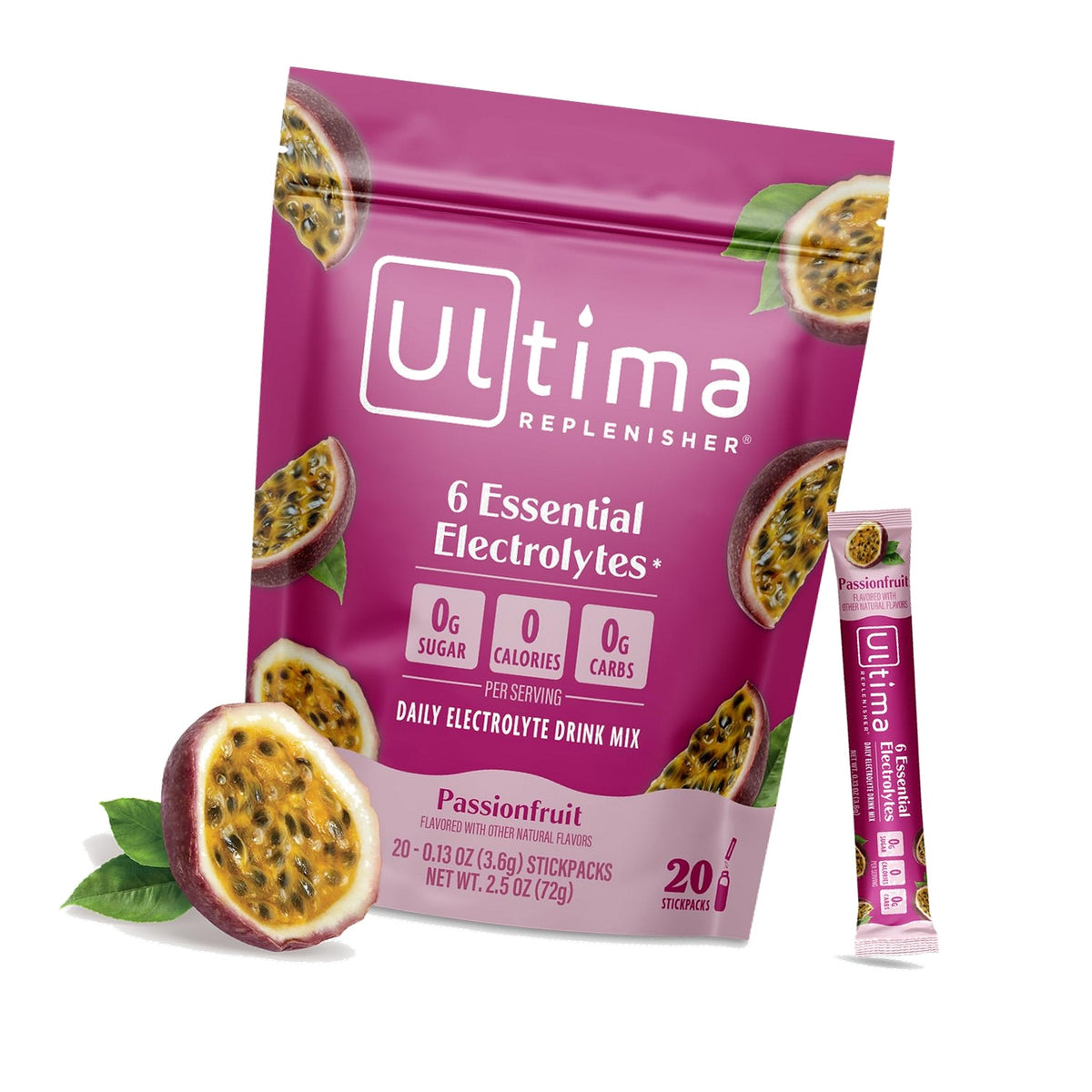 Ultima Replenisher Passionfruit Electrolyte Packets, 20 Stickpacks
