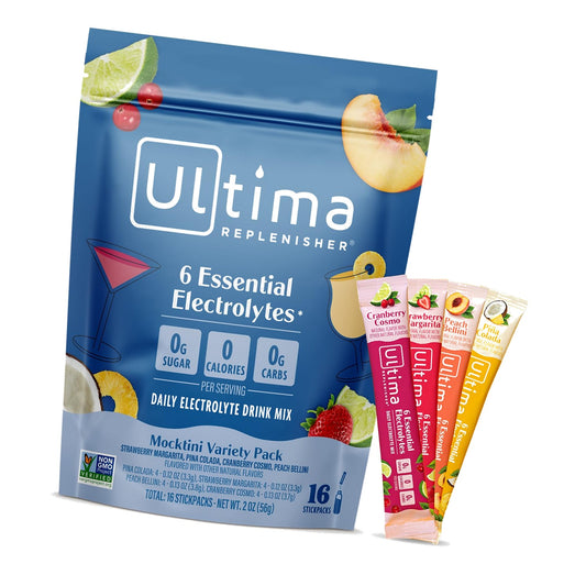 Ultima Replenisher Mocktini Variety Electrolyte Packets, 16 Stickpacks