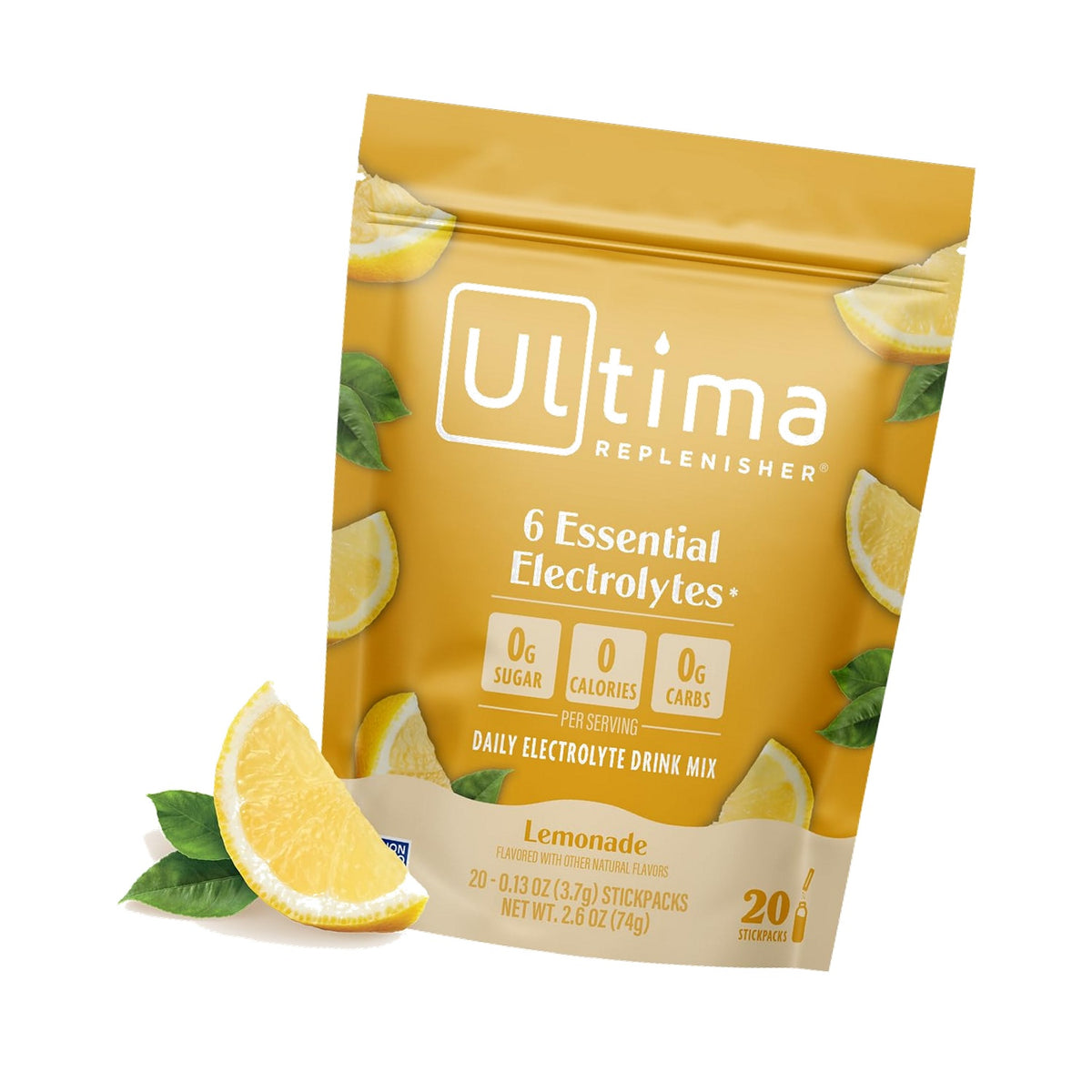 Ultima Replenisher Lemonade Electrolyte Packets, 20 Stickpacks