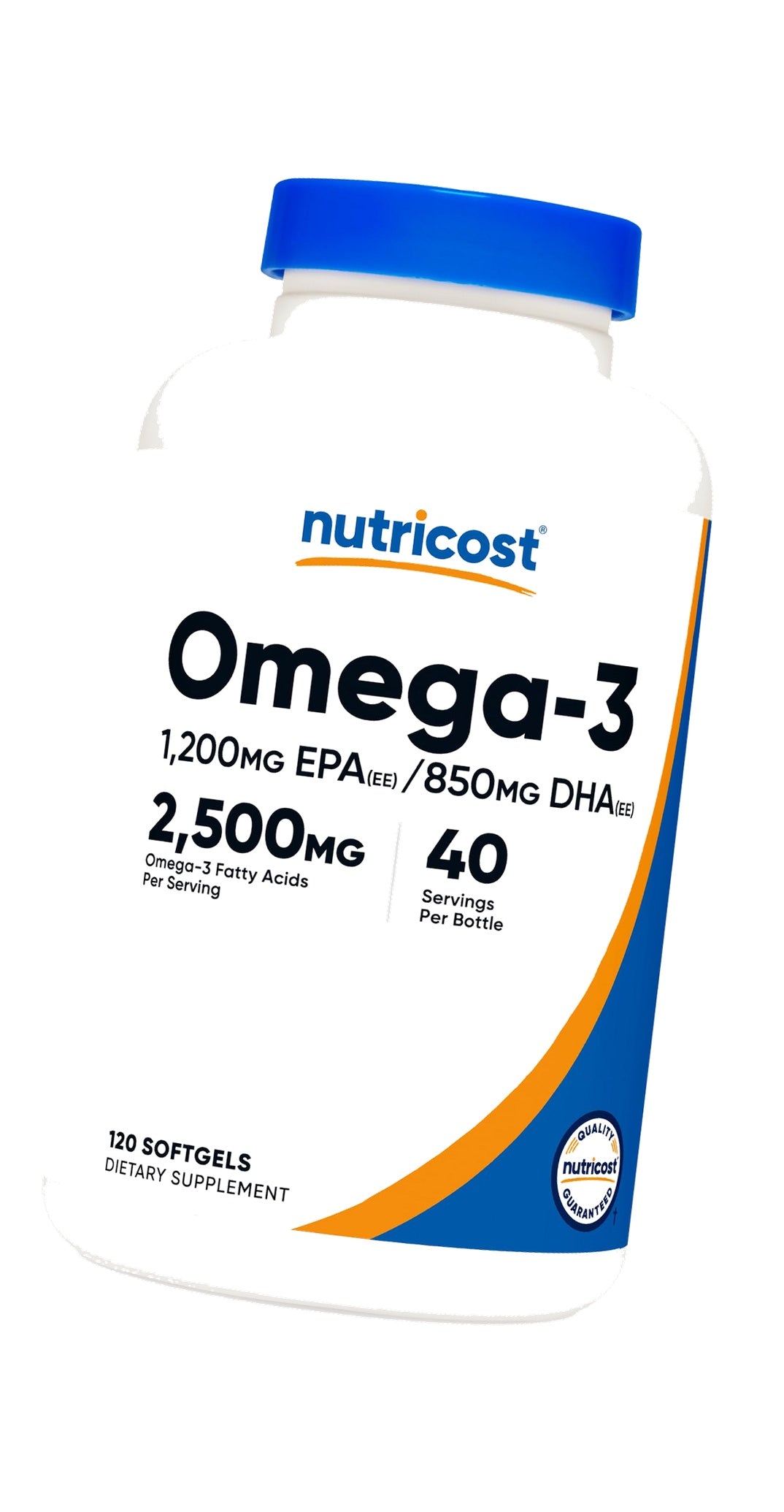 Nutricost Omega 3 Fish Oil (2500MG) 120 Softgels, 40 Servings