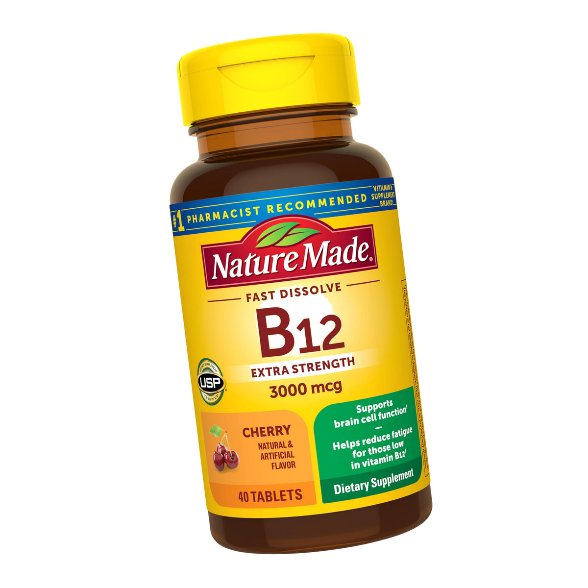 Nature Made Vitamin B12 3000 mcg Fast Dissolve Tablets, 40 Tablets