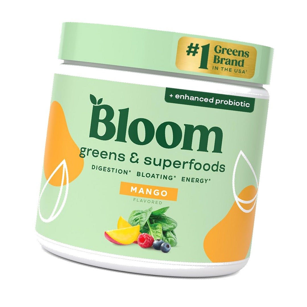 Bloom Nutrition Superfood Greens Powder, Mango, 30 Servings