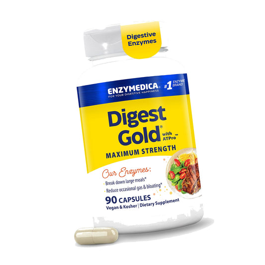 Enzymedica Digest Gold, Maximum Strength, ATPro Energy Support - 90 Caps