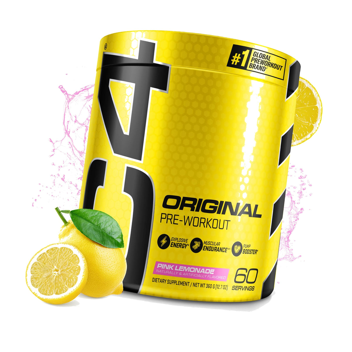 C4 Original Pre Workout with 150mg Caffeine, Pink Lemonade, 60 Servings